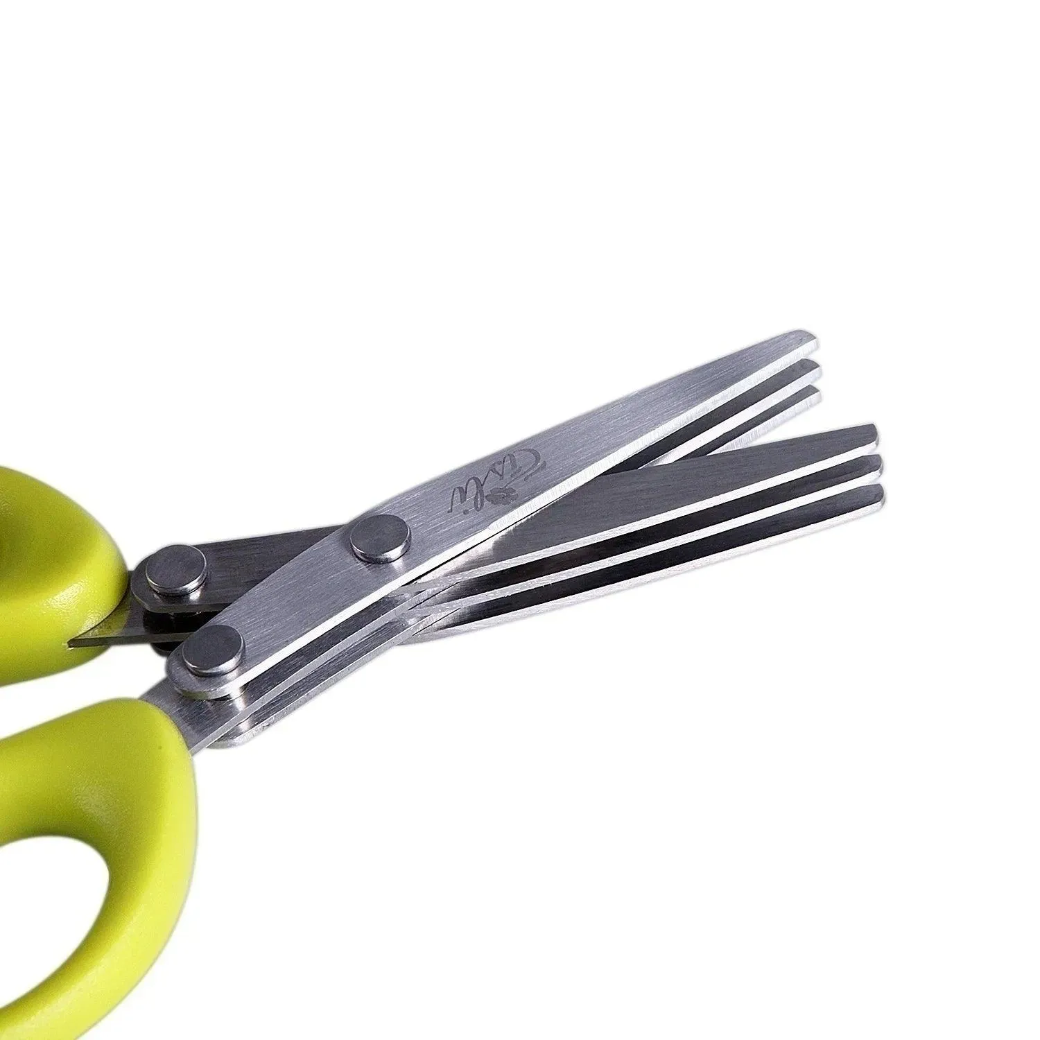 🔪 Multi-Functional Stainless Steel Kitchen Scissors | 3/5 Layer Pepper & Scallion Cutter | Efficient Chopping Tool