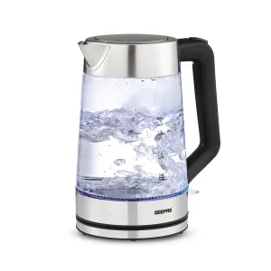 1.7L Illuminated LED Fast-Boil Clear Glass Kettle 3000W