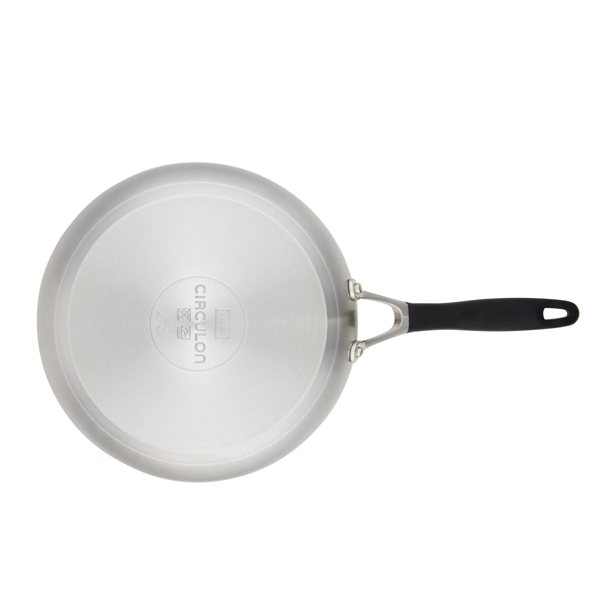 2-Piece Stainless Steel and Hybrid Nonstick Frying Pan Set