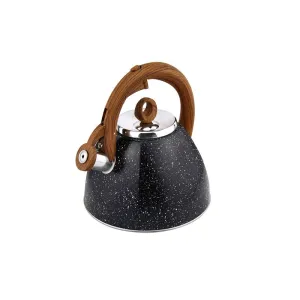 3L Stainless Steel Modern Whistling Kettle Black