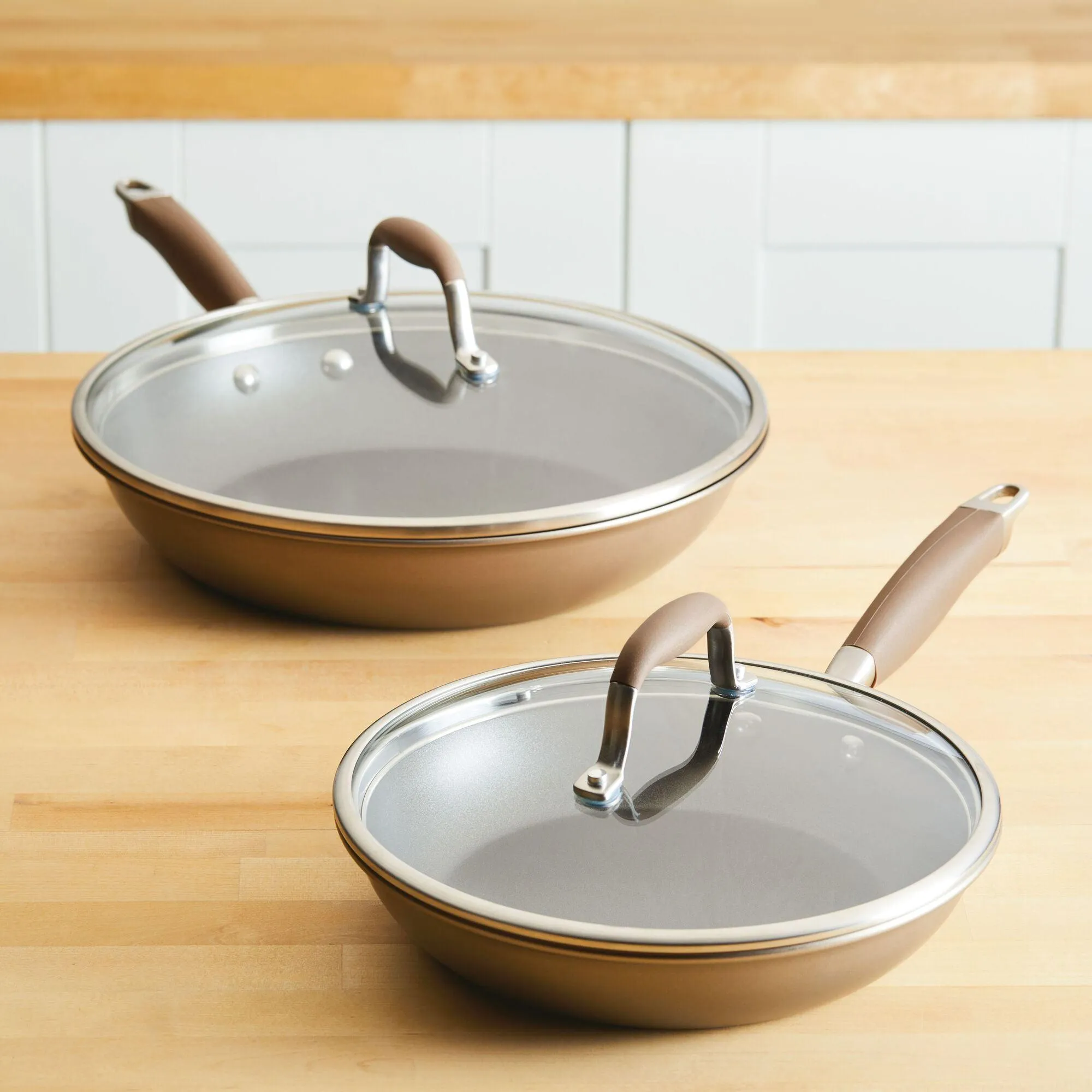 4-piece Skillet and Lid Set