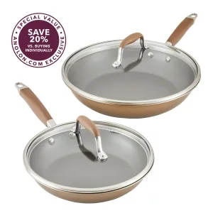 4-piece Skillet and Lid Set