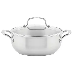 4qt Stainless Steel 3-Ply Casserole w/ Lid