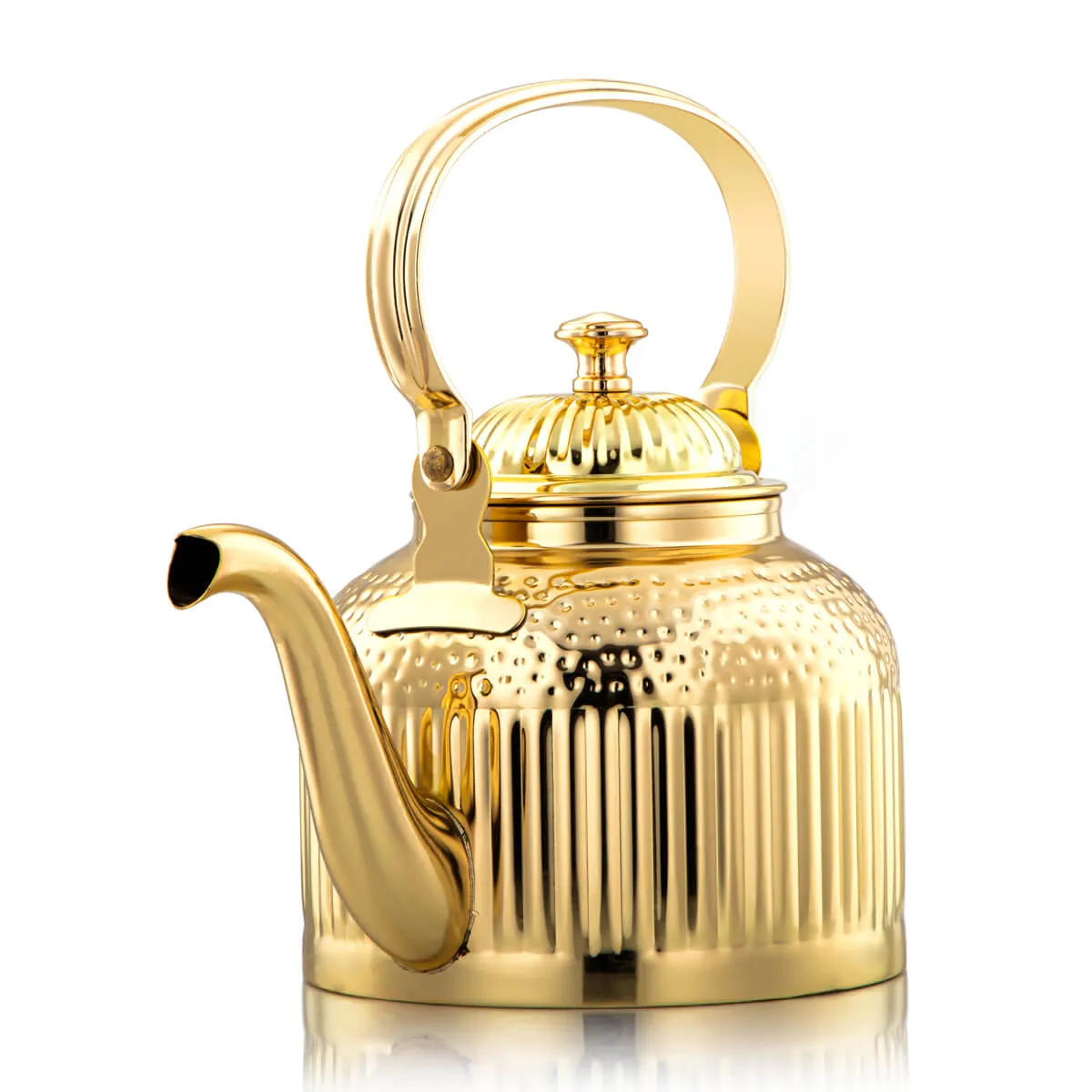 Almarjan 1.5 Liter Maraba'a Collection Stainless Steel Tea Kettle Gold - STS0010696