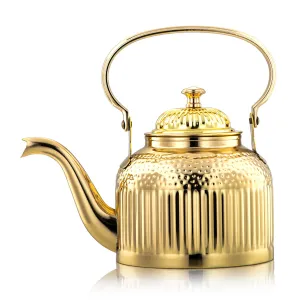 Almarjan 1.5 Liter Maraba'a Collection Stainless Steel Tea Kettle Gold - STS0010696