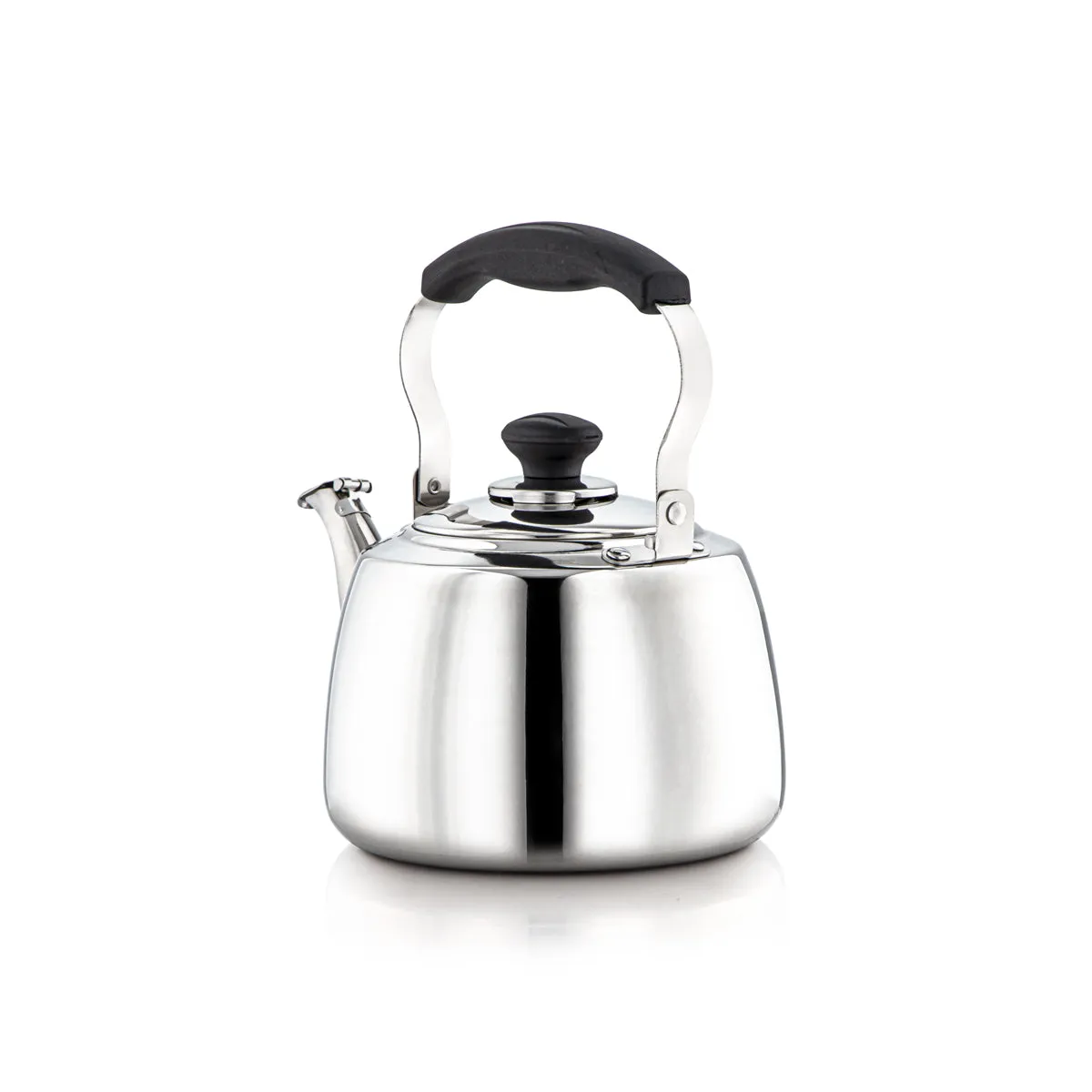 Almarjan 2 Liter Amani Collection Stainless Steel Whistling Kettle Silver - STS0010904