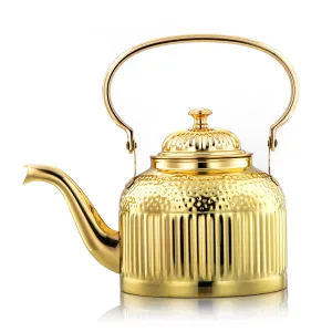 Almarjan 2 Liter Maraba'a Collection Stainless Steel Tea Kettle Gold - STS0010697