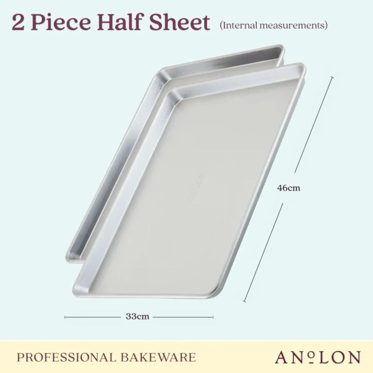 Anolon Pro-Bake Half Sheet 33 x 46cm (Set of 2)