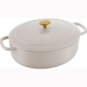 Ballarini Bellamonte Cast Iron 4.75-qt Oval Dutch Oven - Crema White