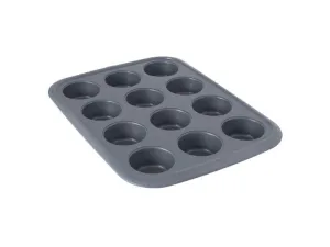 BergHOFF GEM Nonstick Carbon Steel 12-Cup Muffin Pan, Rectangular