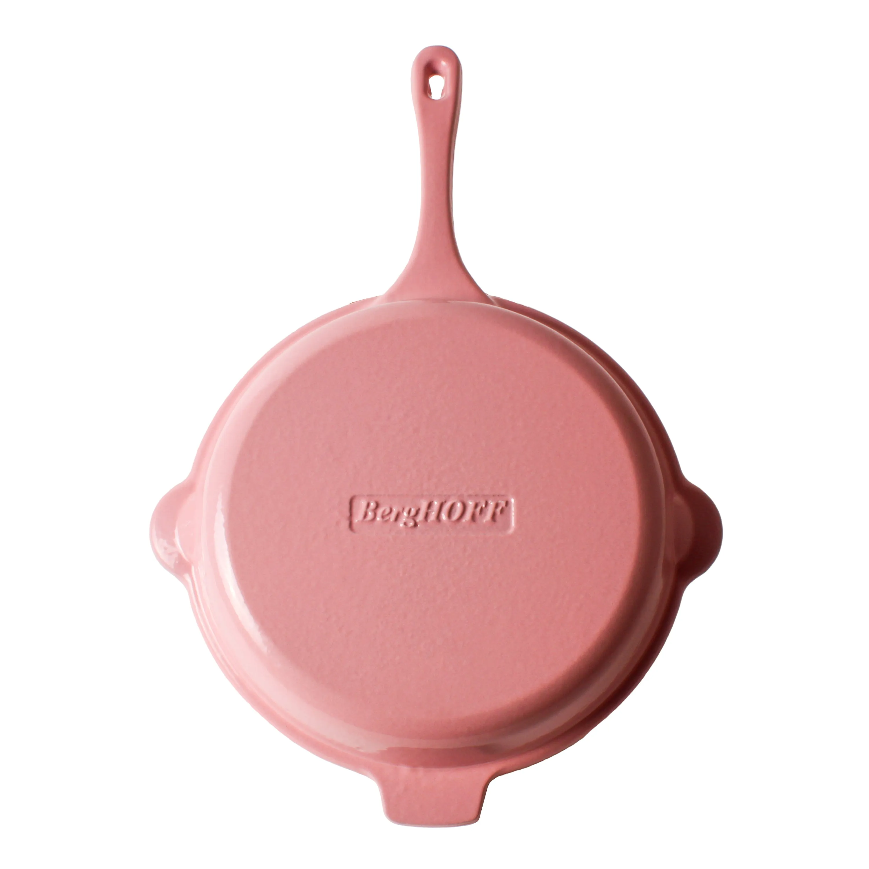 BergHOFF Neo 5pc Cast Iron Oval Dutch Oven Set with 10" Fry Pan, 5qt. & 8qt., Pink