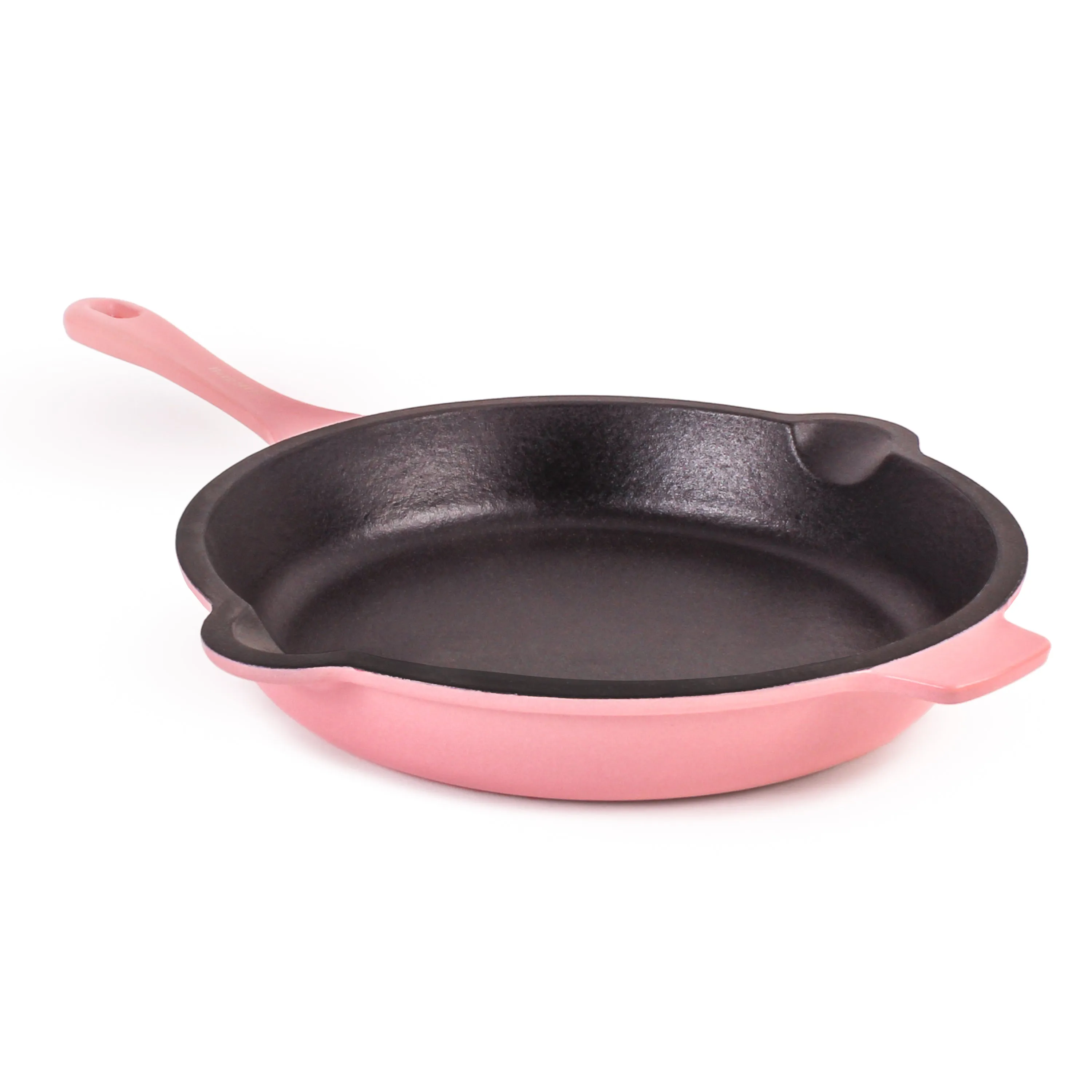 BergHOFF Neo 5pc Cast Iron Oval Dutch Oven Set with 10" Fry Pan, 5qt. & 8qt., Pink