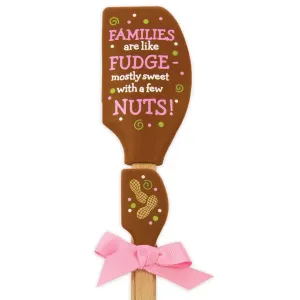 Brown "Families Are Like Fudge" Silicone spatula 12" 2pc