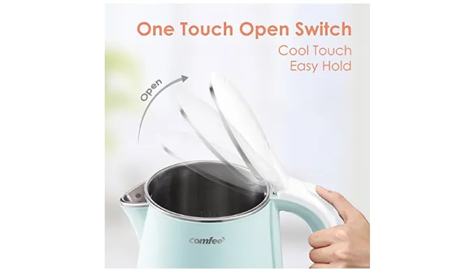 Comfee Quiet Boil & Cool Touch Series Electric Kettle - Ships Same/Next Day!