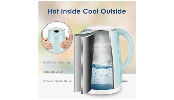 Comfee Quiet Boil & Cool Touch Series Electric Kettle - Ships Same/Next Day!