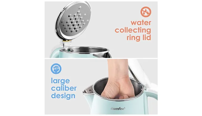 Comfee Quiet Boil & Cool Touch Series Electric Kettle - Ships Same/Next Day!