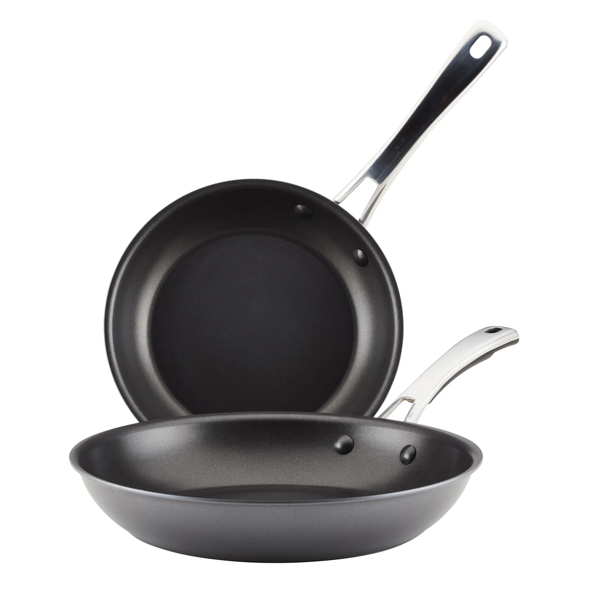 Cook   Create 2-Piece Hard Anodized Nonstick Frying Pan Set