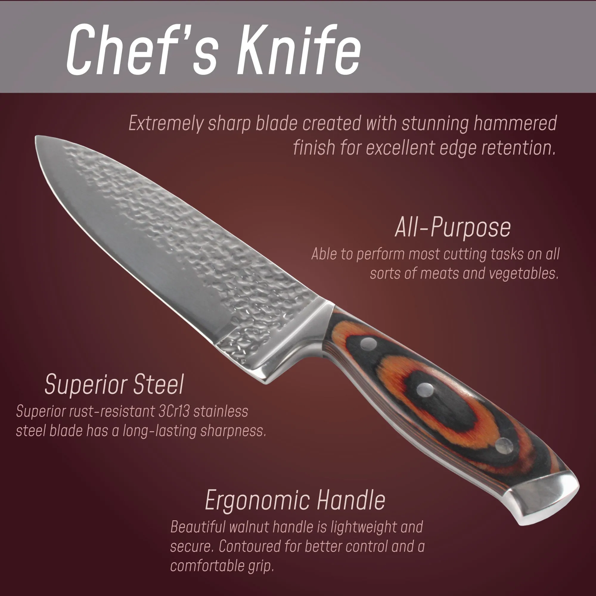 Culinary Knives - Chef Knives, Chinese Cleaver, and Nakiri