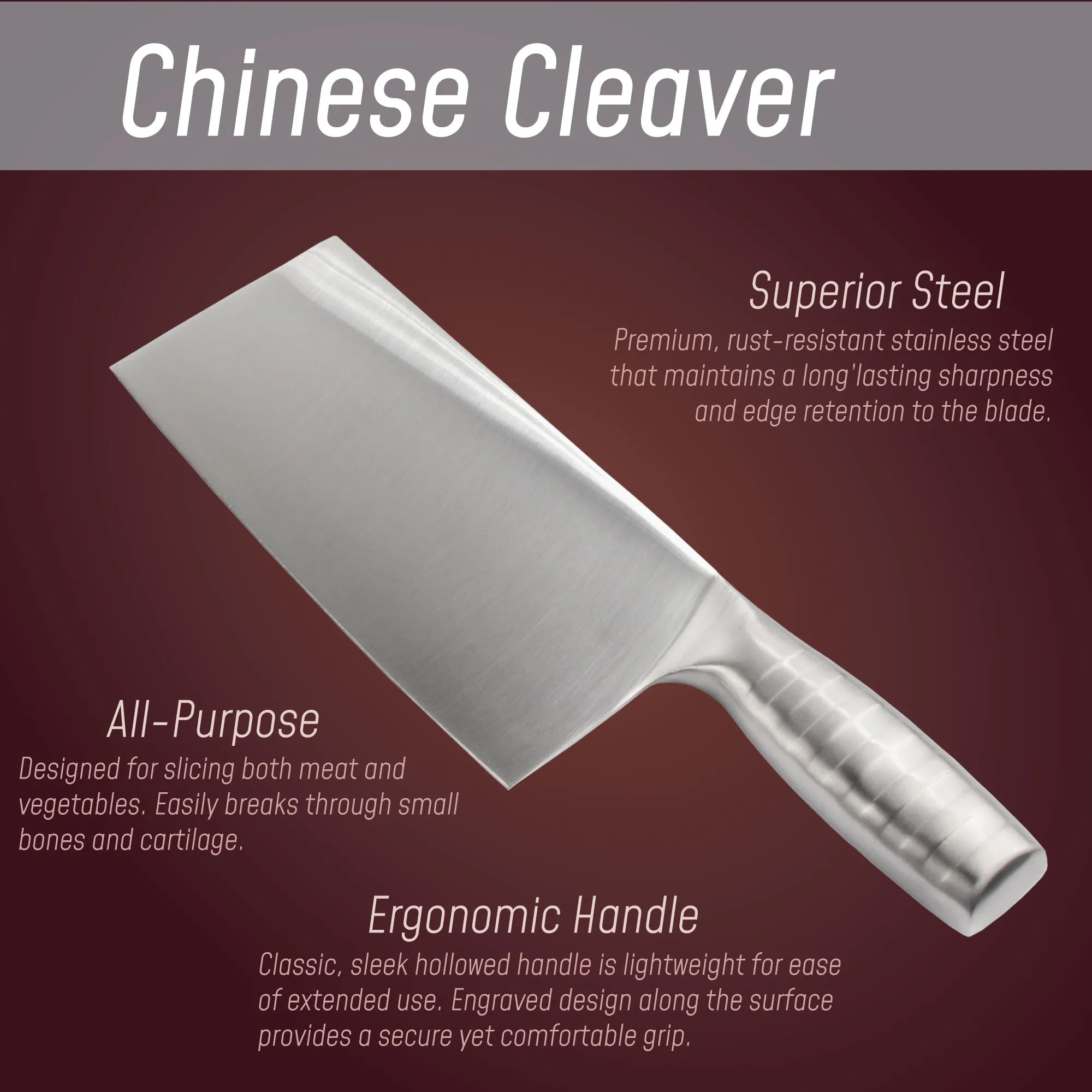 Culinary Knives - Chef Knives, Chinese Cleaver, and Nakiri