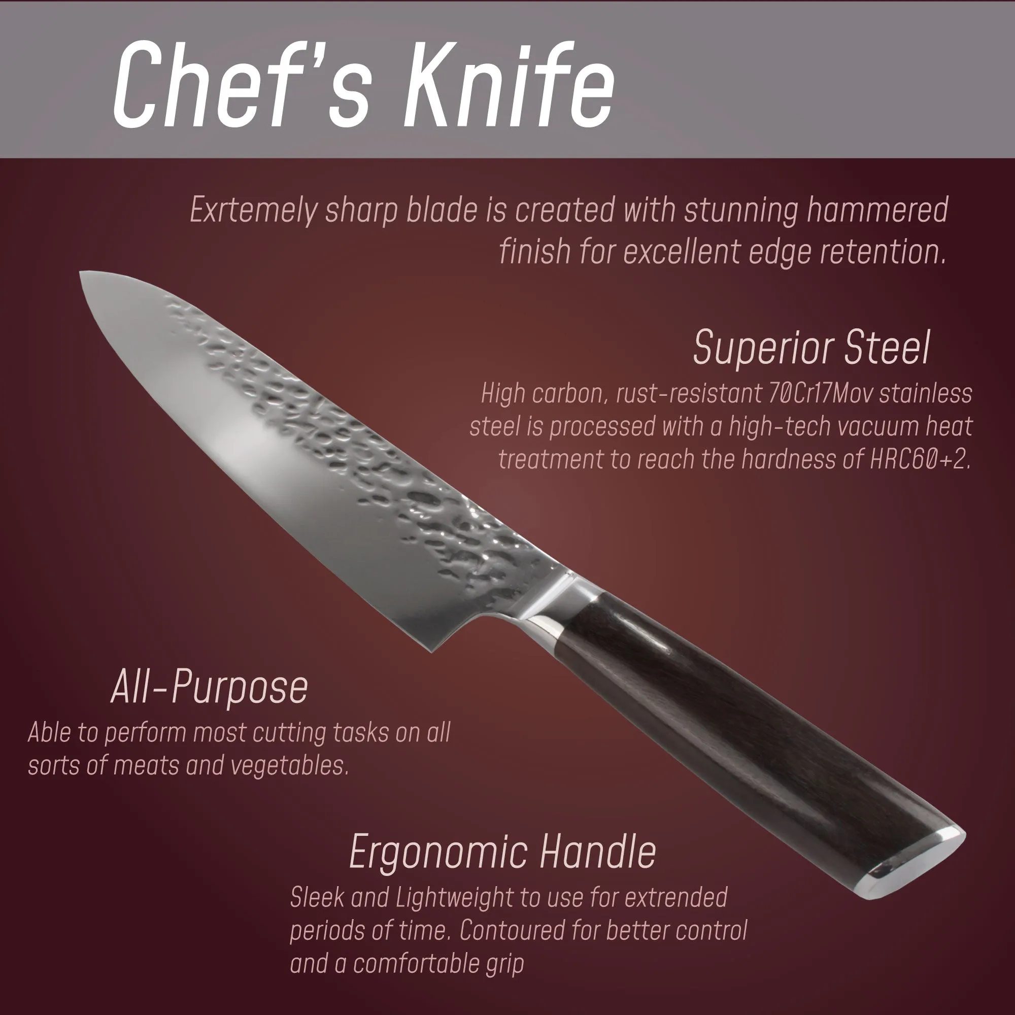 Culinary Knives - Chef Knives, Chinese Cleaver, and Nakiri