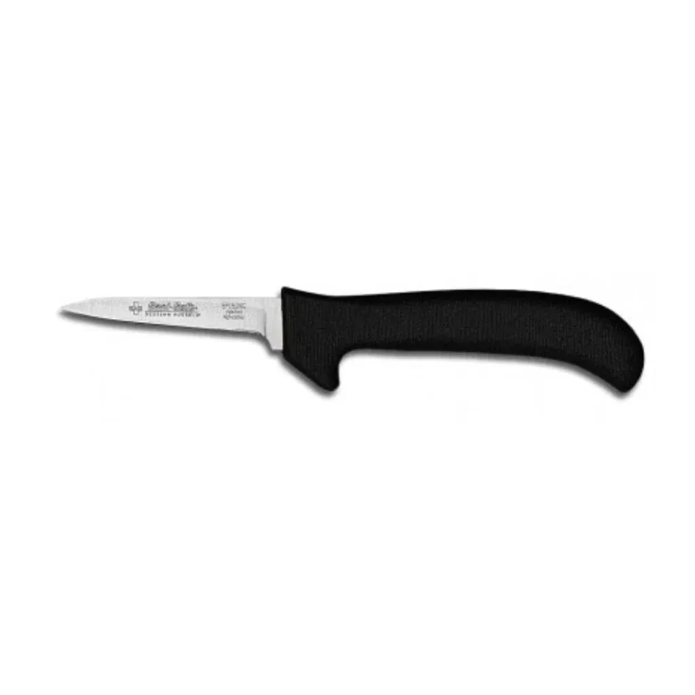 Dexter Russell 11193B Sani-Safe 3 1/4" Clip Point Deboning Poultry Knife Black Handle EP152HGB