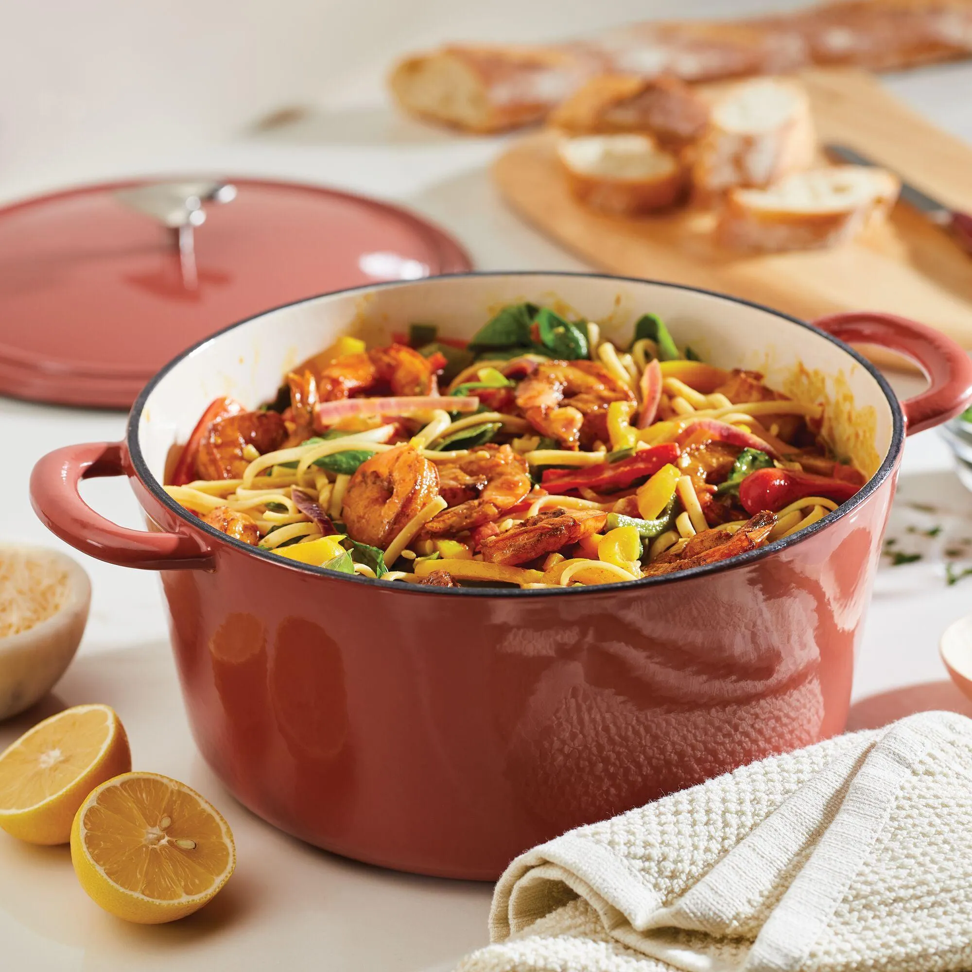 Enameled Cast Iron 6-Quart Dutch Oven with Lid