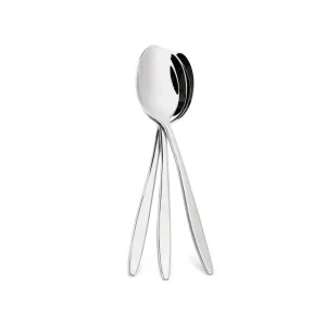 Fissman 3-Piece Tea Spoon 14cm, 18/10  Stainless Steel Cutlery Set TRENTO Series