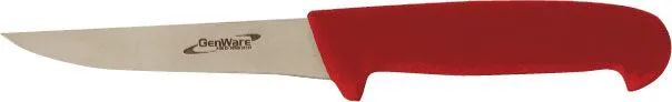 Genware K-BN5R 5" Rigid Boning Knife Red