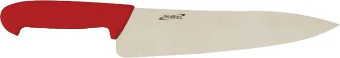 Genware K-C10R 10'' Chef Knife Red