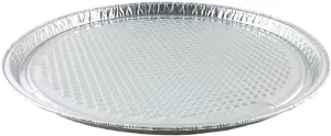 Handi-Foil 12" Aluminum Foil Pizza Pan - Disposable Waffle Bottom Baking Sheets 12/PK