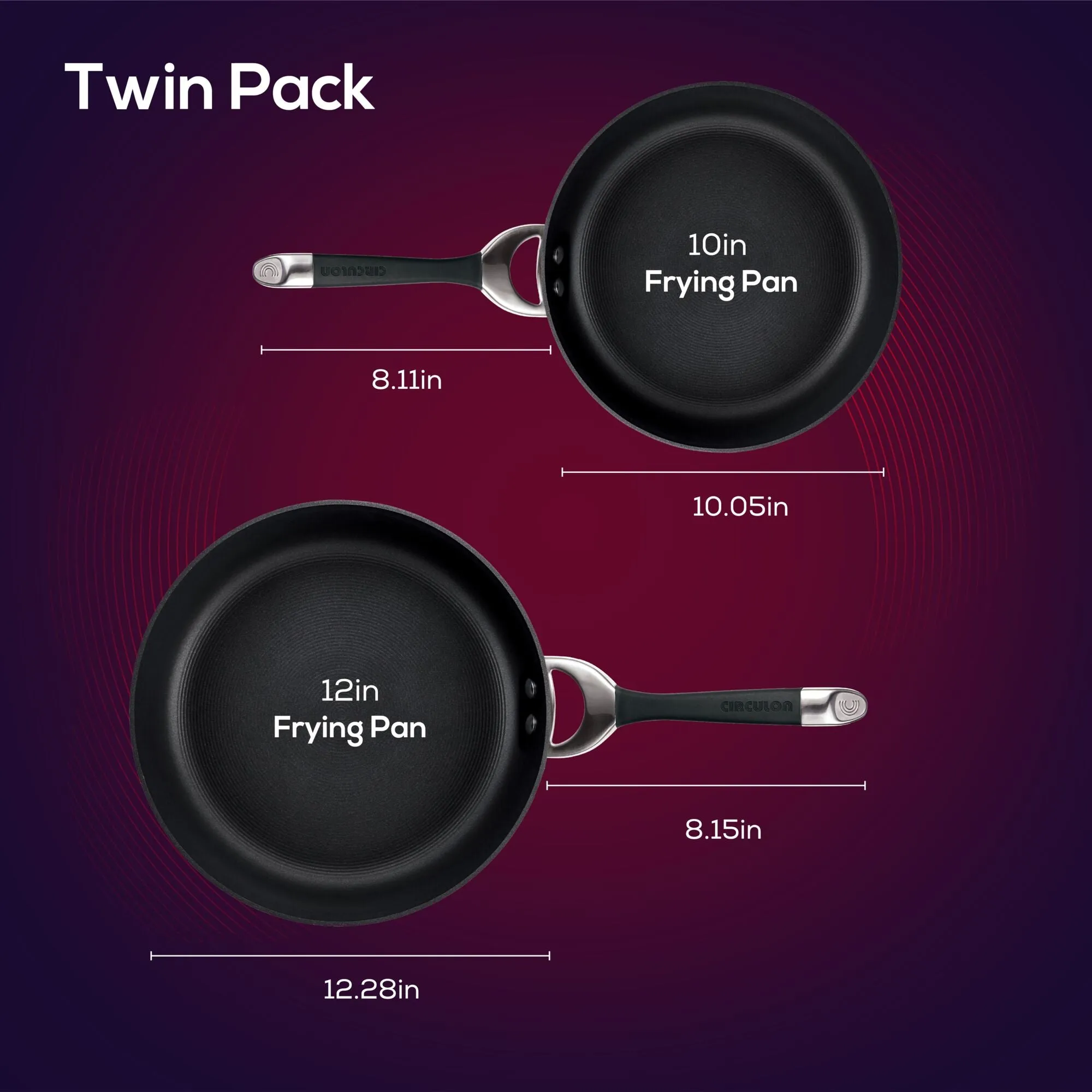 Hard-Anodized Frying Pan Set