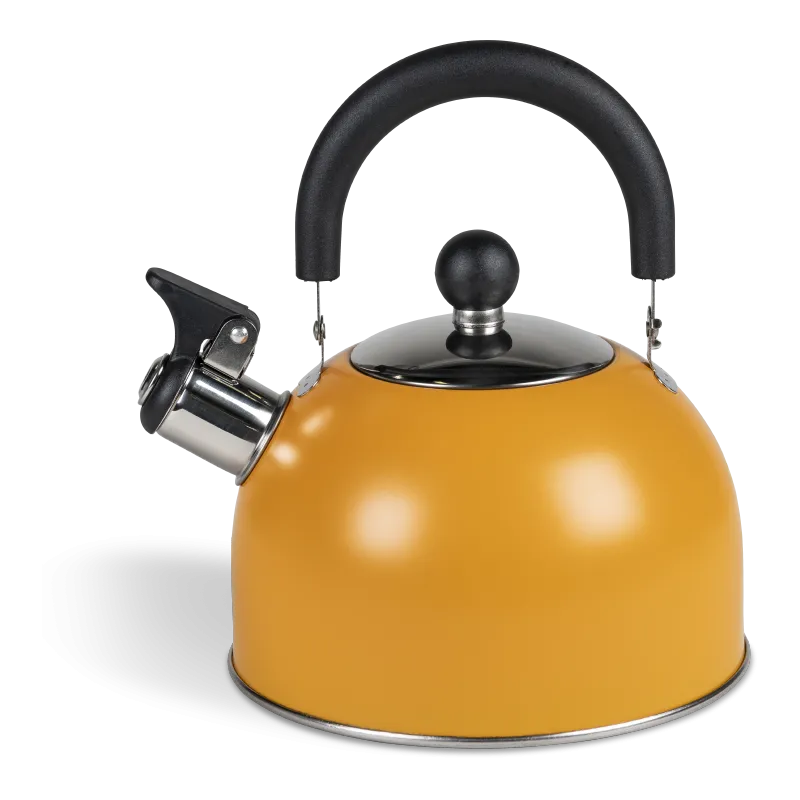 Kampa 2 ltr Brew Stainless Steel Whistling Kettle