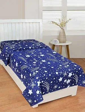 KS21 Homes 3D Glace Cotton Single Bedsheet Cum Topsheet Without Pillow Cover, Size : 60 Inch x90 Inch