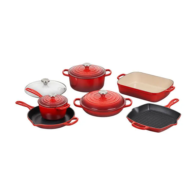 Le Creuset 10-Piece Cast Iron Set