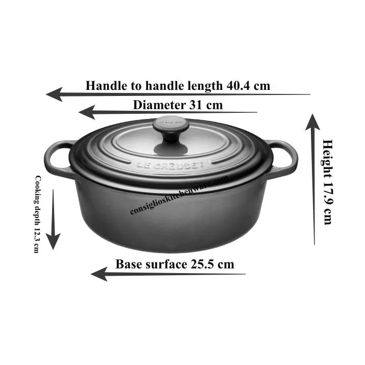 Le Creuset 6.3L Flame Oval French/Dutch Oven (31 cm)