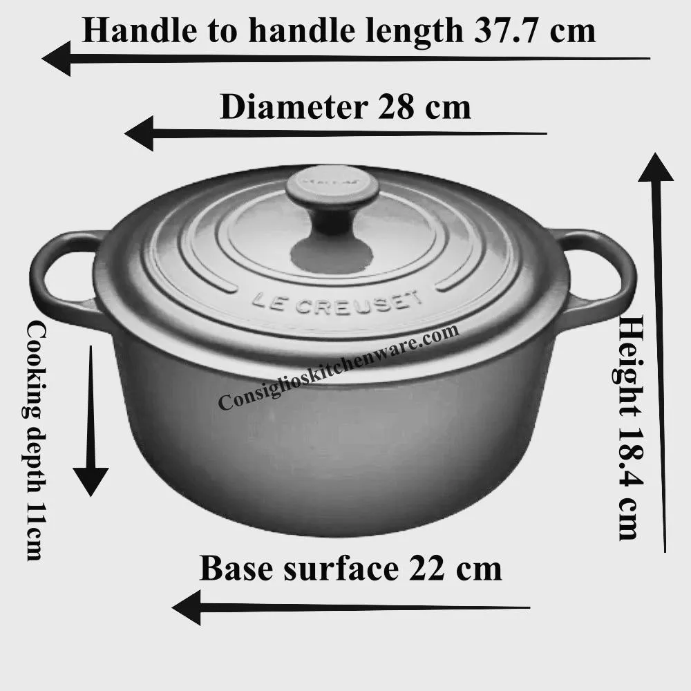 Le Creuset 6.7L Oyster French/Dutch Oven (28cm)