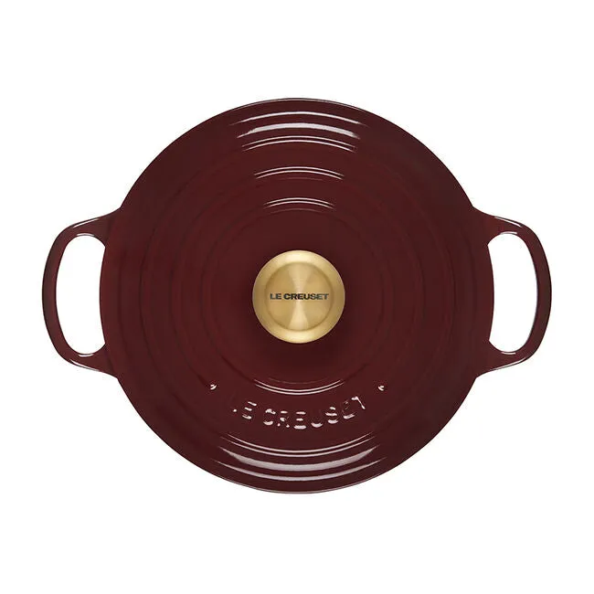 Le Creuset Signature Enameled Cast Iron Round Dutch Oven, 7.25-Quart, Rhone