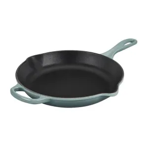 Le Creuset Signature Enameled Cast Iron Skillet, 10.25-Inches, Sea Salt