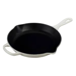 Le Creuset Signature Enameled Cast Iron Skillet, 11.75-Inches, White