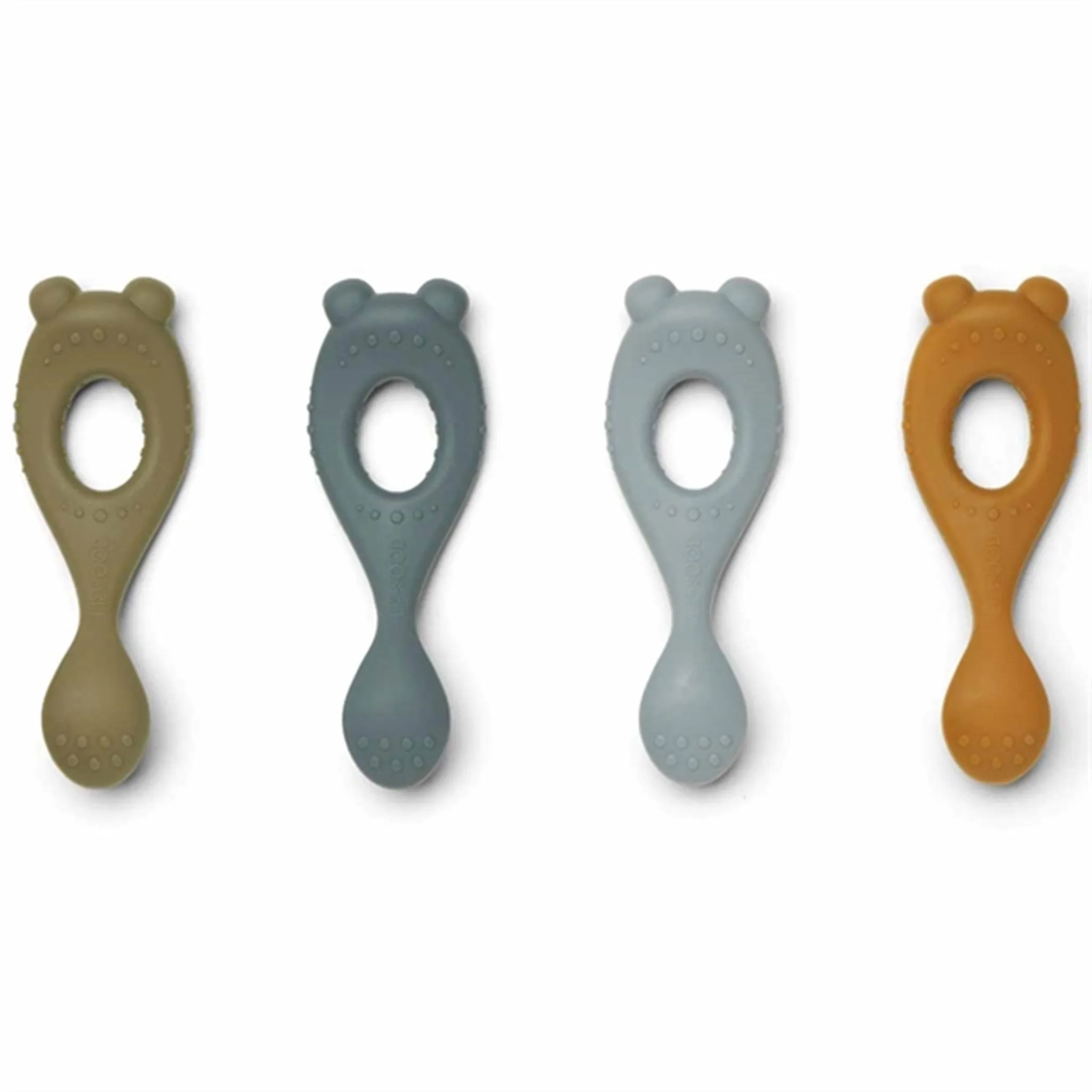 Liewood Liva Silicone Spoon 4-Pack Blue Multi Mix