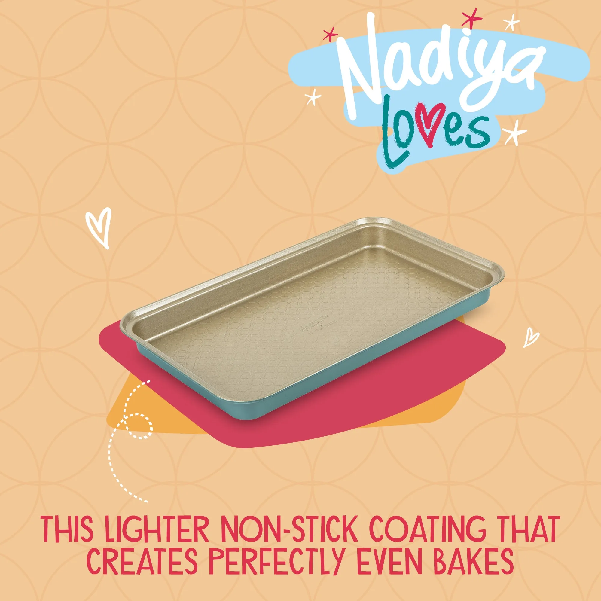 Nadiya Hussain 13" x 7" Brownie Tin