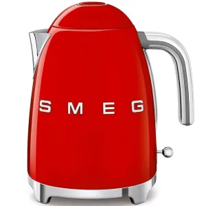 SMEG KLF03RDUK 1.7 Litre 50's Style Kettle, 22.6cm Wide - Red