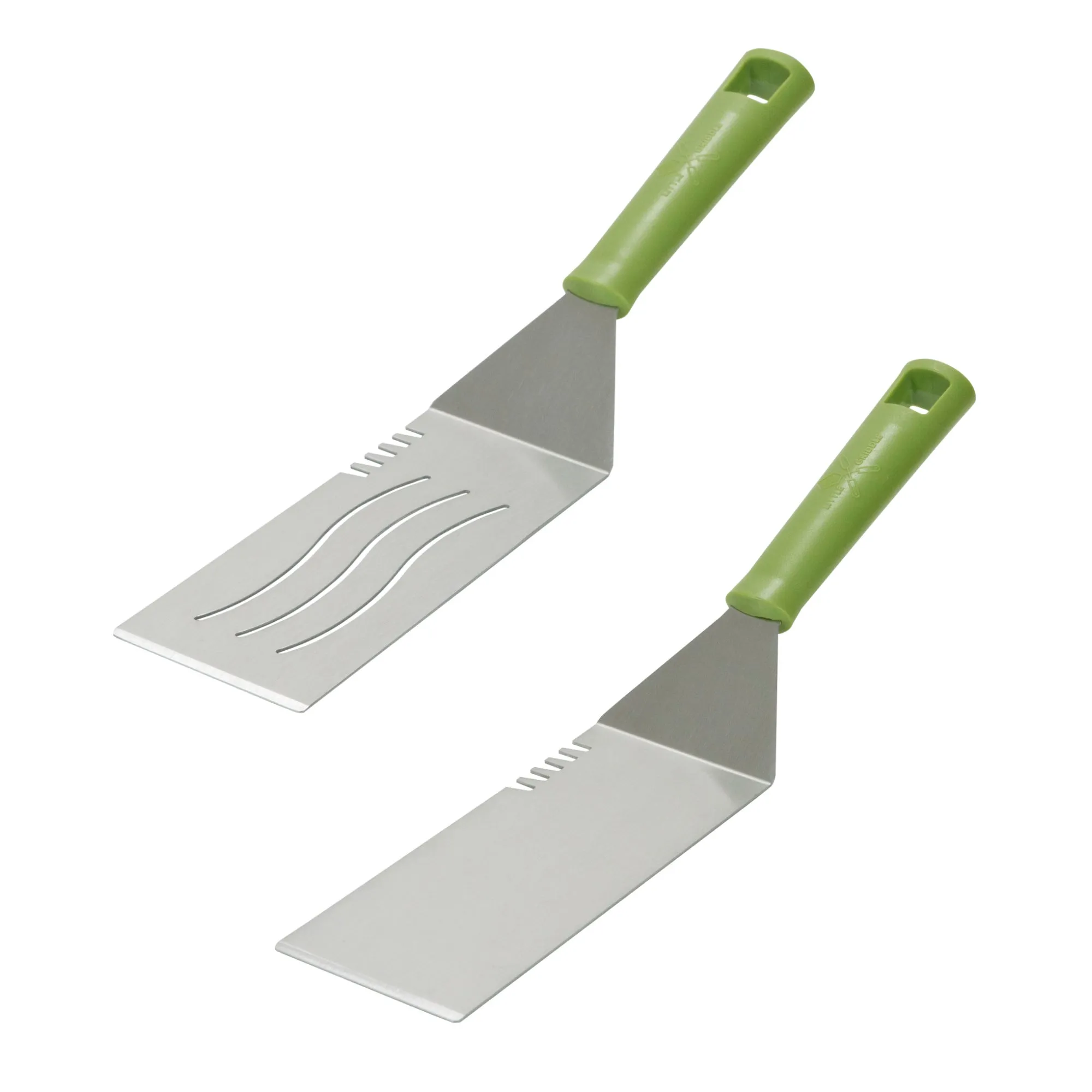 Stainless Solid and Slotted Spatula Set