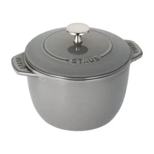 Staub 1004175 Cast Iron 1.5-qt Petite French Oven, Graphite Grey