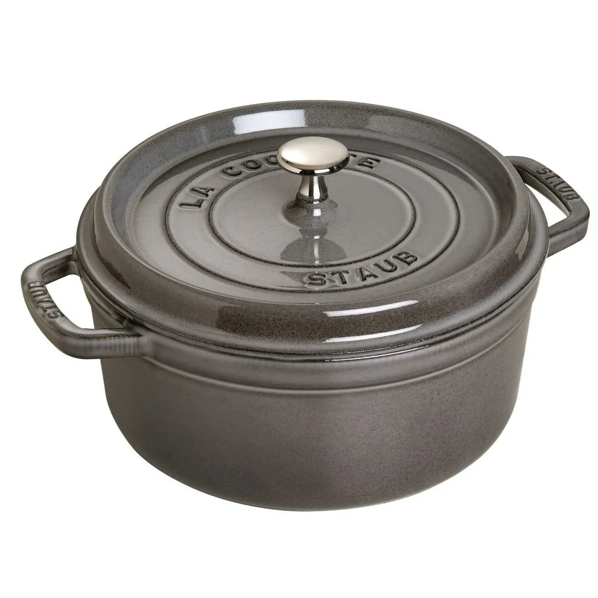 Staub 4 Qt. Round Dutch Oven - Graphite (PROMO)