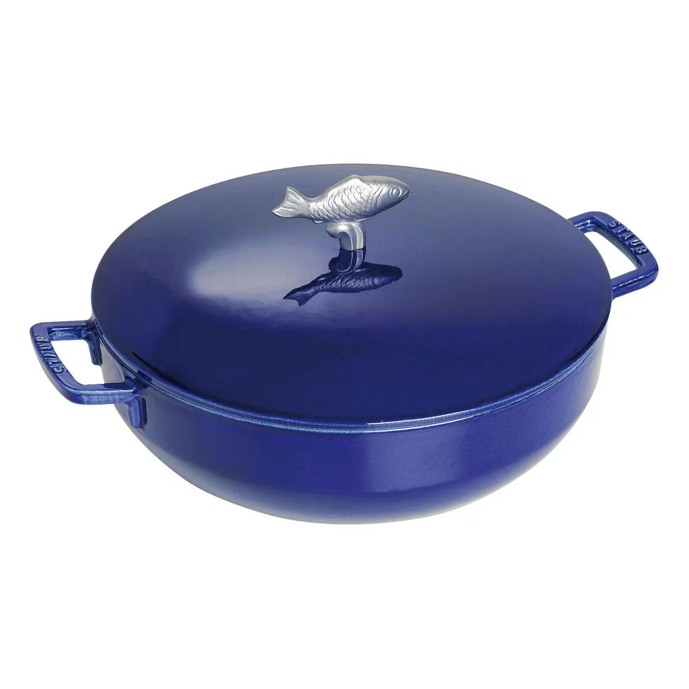 Staub Cast Iron Bouillabaisse Pot 5 qt, Dark Blue