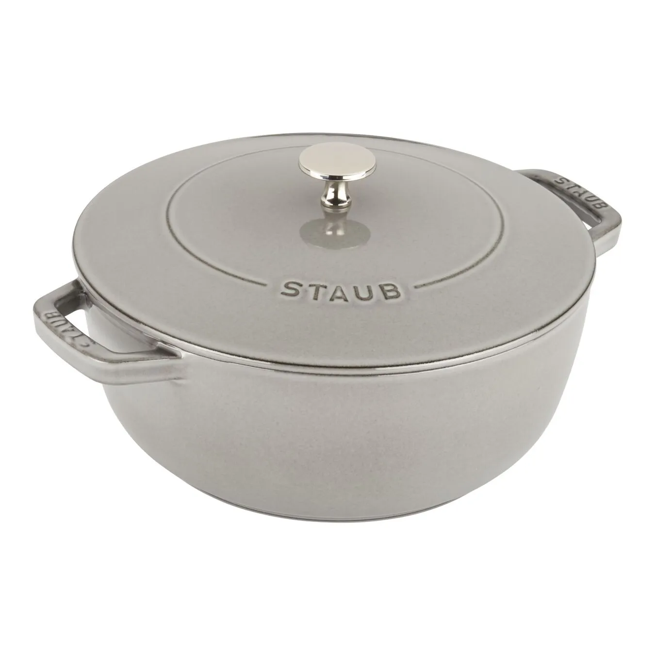 Staub Cast Iron Essential Oven, 3.75 qt, Graphite Grey