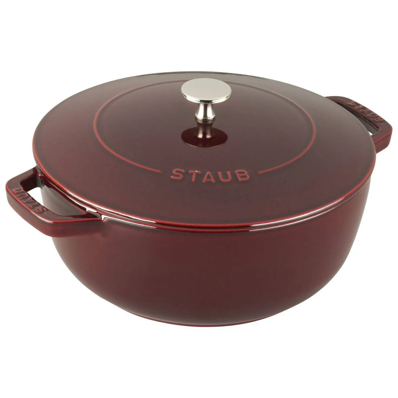 Staub Cast Iron Essential Oven, 3.75 qt, Grenadine