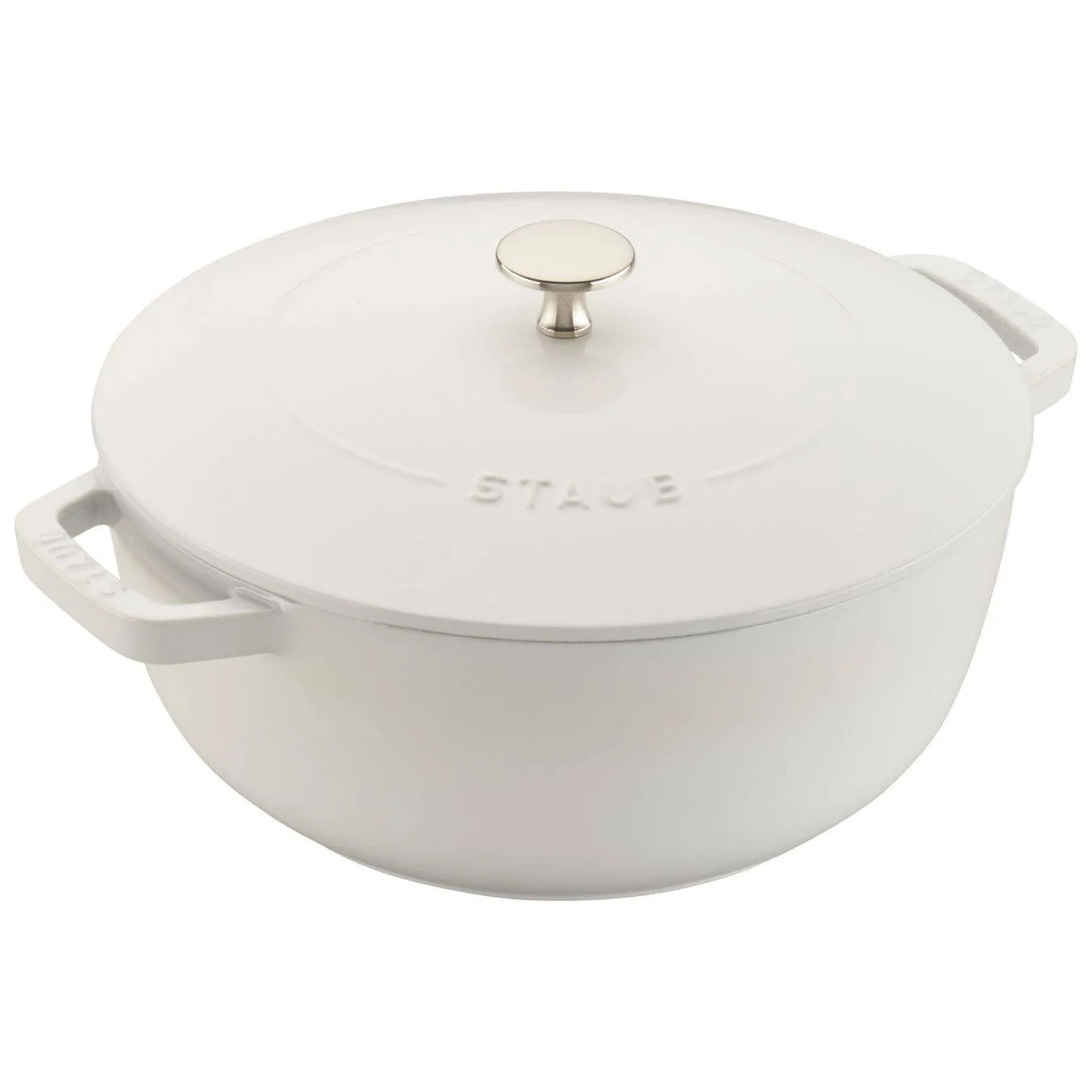 Staub Cast Iron Essential Oven, 3.75 qt, White