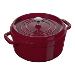 STAUB Cast Iron Round Cocotte - 6.75L / Bordeaux